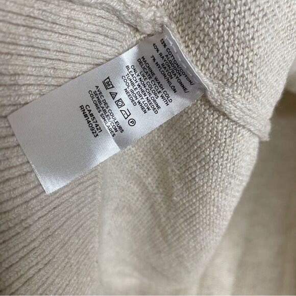 Loft Outlet Beige Tan Lightweight Collared Sweater Size Small - Picture 8 of 9